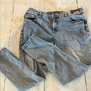 Cosmic Blue Love Women’s Jeans – Size 16W, High Rise Stretch Denim